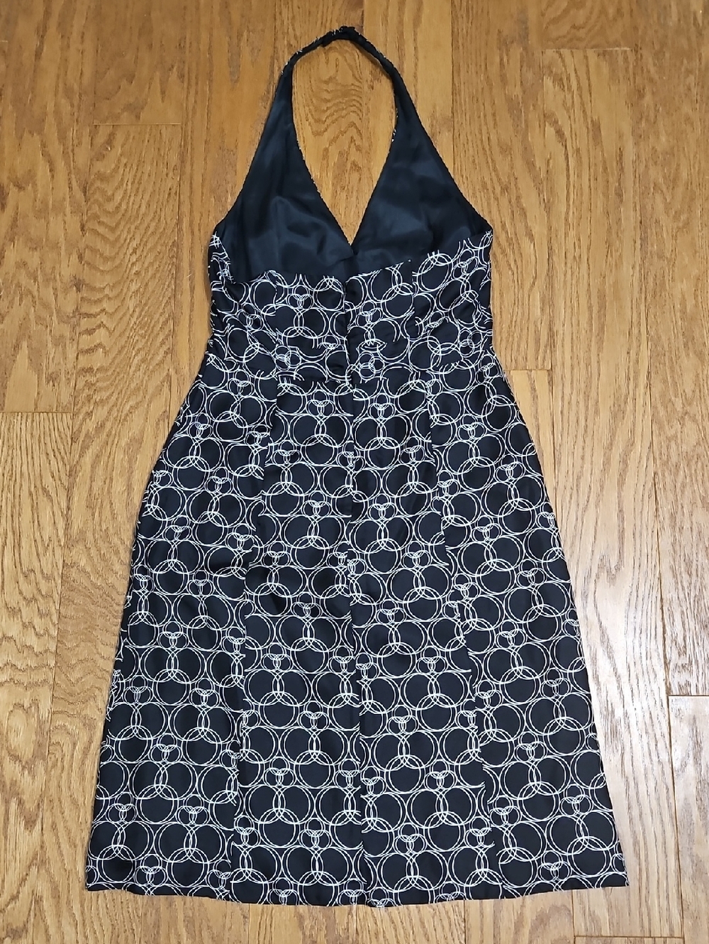 Laundry By Shelli Segal Black and White Halter Dress - Picture 5 of 6